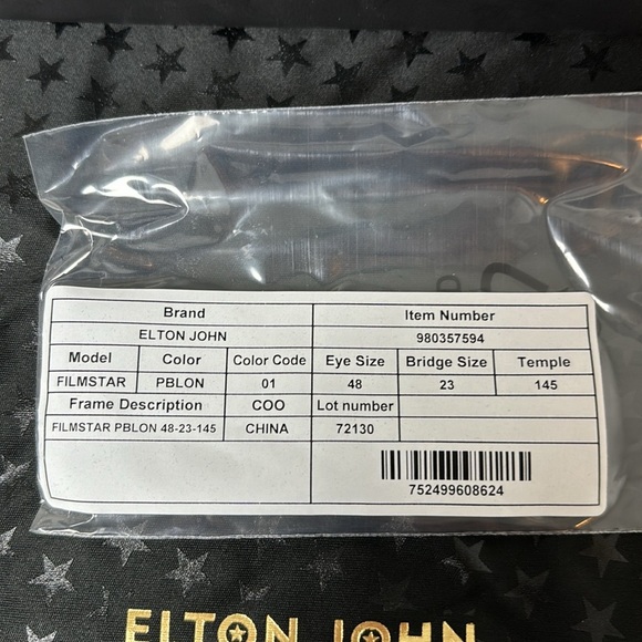 ☀️NWT Elton John Sunglasses Filmstar - Picture 6 of 7